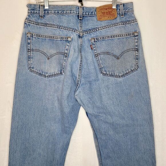 Vintage Levi's 505 Regular Fit Distressed Jeans Size 36 x 32 - Picture 6 of 11